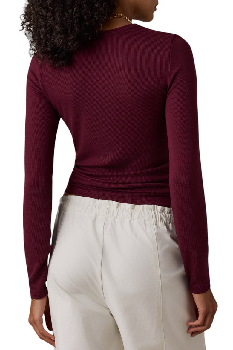 Featherweight Freestyle Layering Long Sleeve Tee, Alternate, color, MAROON BANNER