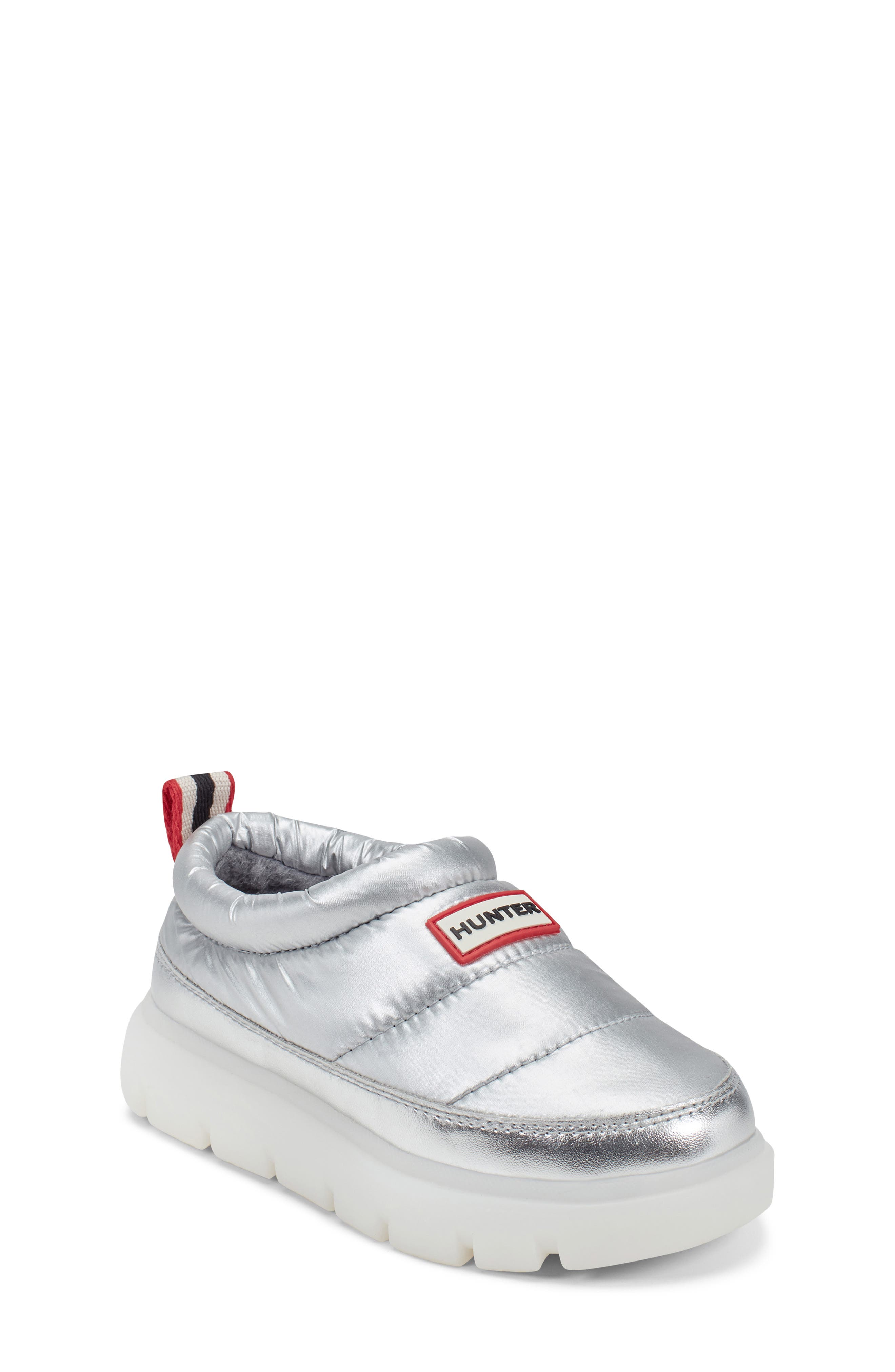 Hunter Codys Puffer Sneaker, Main, color, Silver