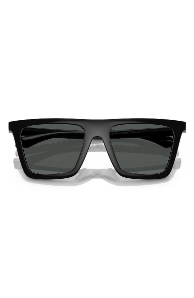Versace 53mm Rectangular Sunglasses, Alternate, color, 