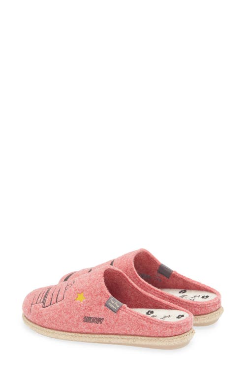 Toni Pons X Snoopy Wool Blend Slipper In Pink