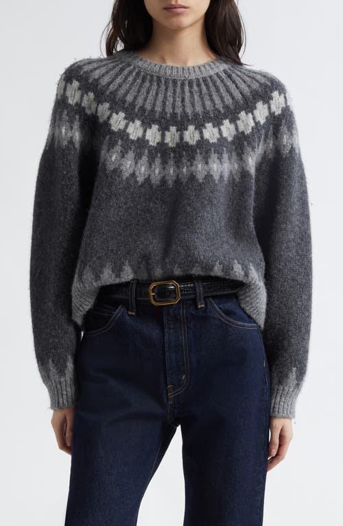 Nili Lotan Crew Neck Sweater In Gray