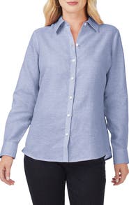 Foxcroft Jordan Linen Button-Up Shirt