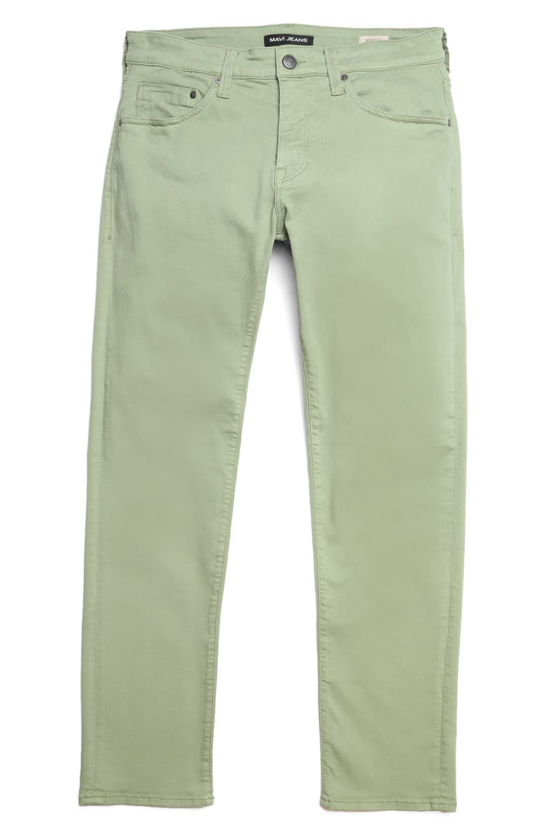 Mavi Jeans Marcus Slim Straight Leg Five Pocket Pants, Alternate, color, Basil Supermove