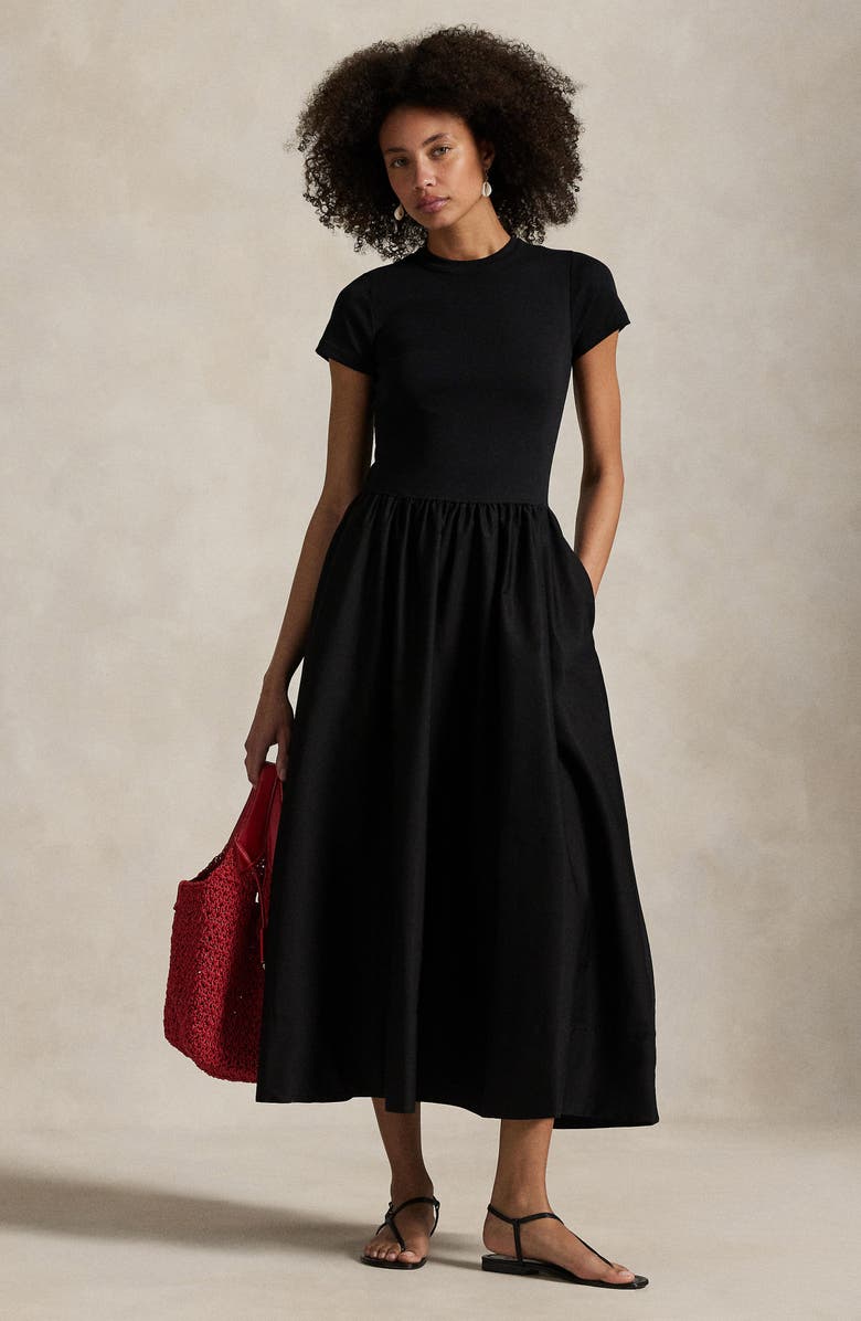 Mixed Media Cotton Dress