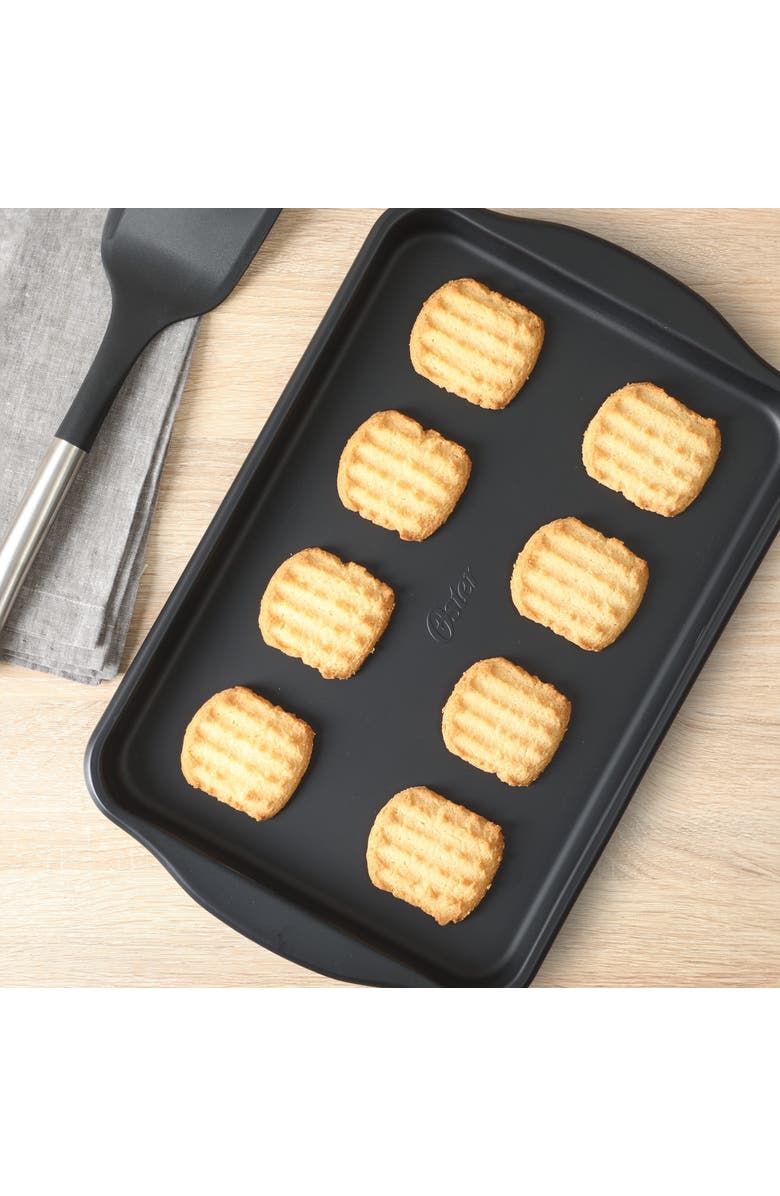 OSTER Teston Platinum Collection 18x15 Inch Nonstick Carbon Steel Cookie Sheet, Alternate, color, Black