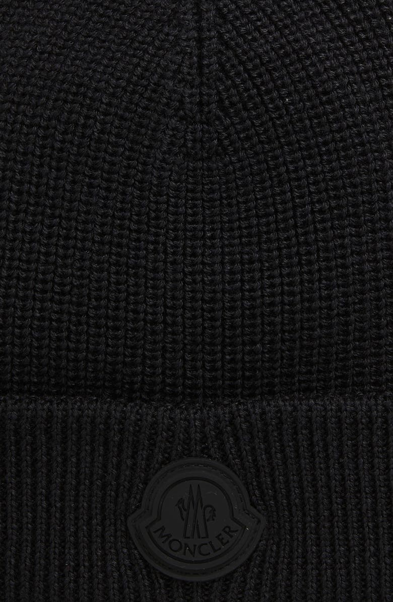 Moncler Wool Blend Beanie, Alternate, color,