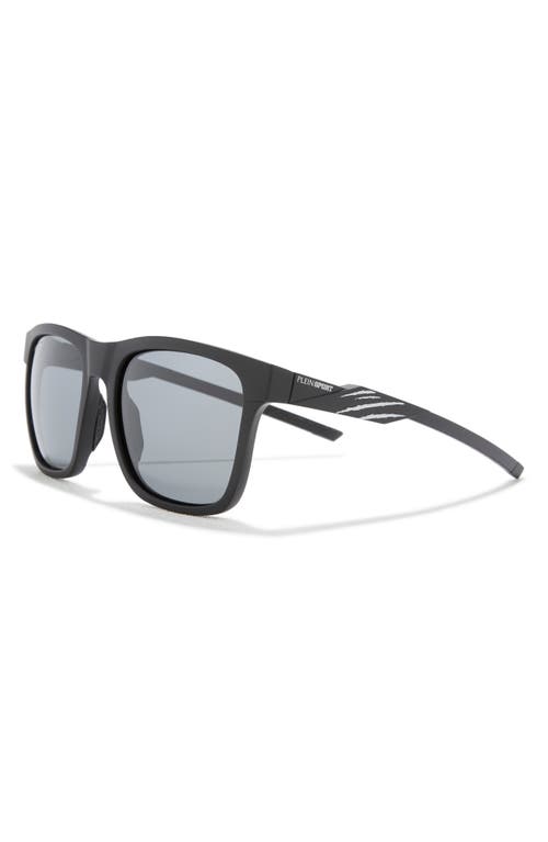 Philipp Plein Sport 56mm Square Sunglasses In Black Black Smoke