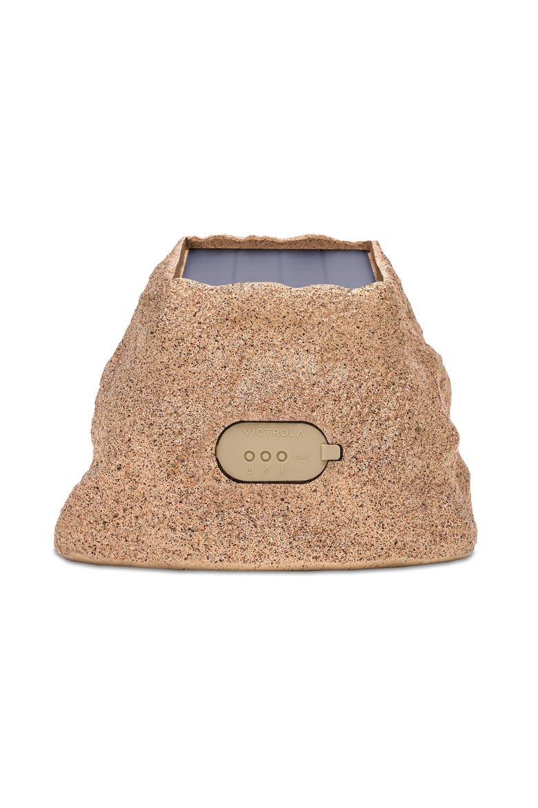 Rock Speaker Connect Solar Bluetooth Speaker, Alternate, color, Sand
