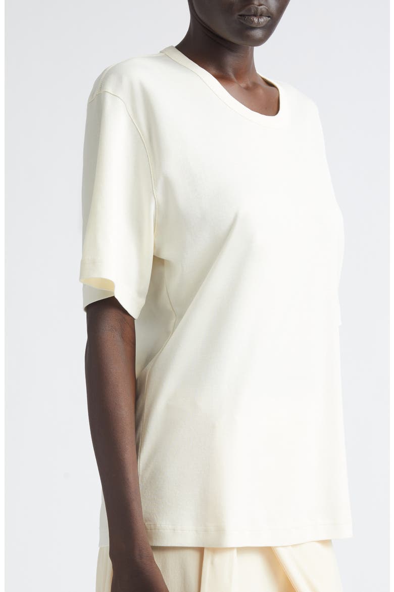 Cotton Jersey Rib T-Shirt, Alternate, color, LIGHT CREAM