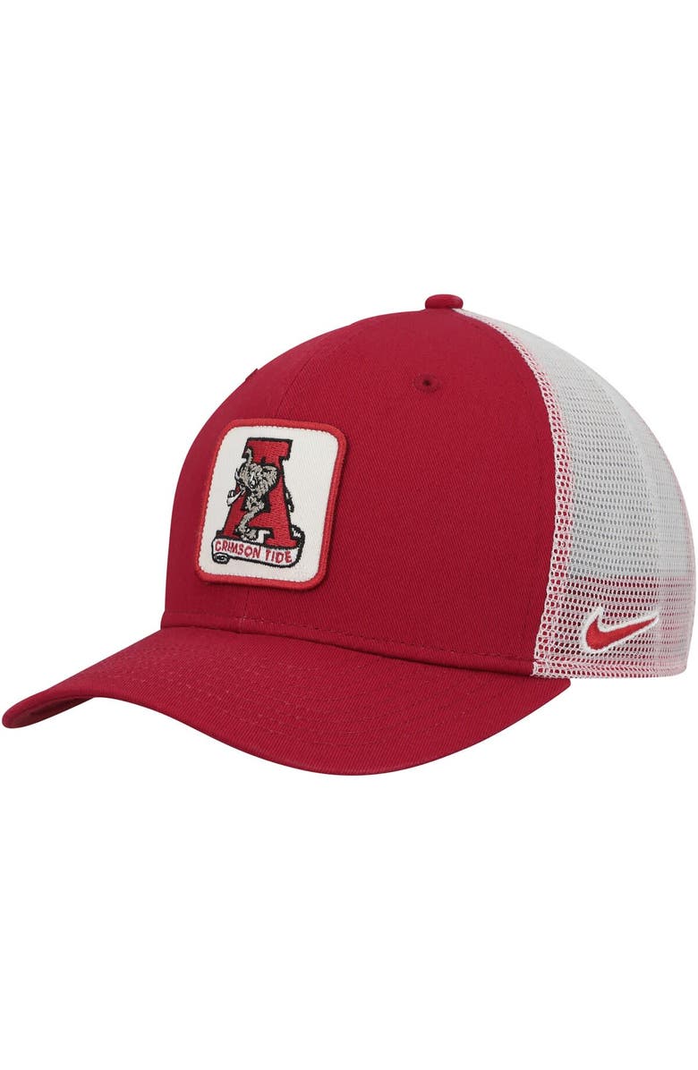 Nike Men's Nike Crimson Alabama Crimson Tide Classic99 Tonal Trucker Snapback Hat, Main, color,