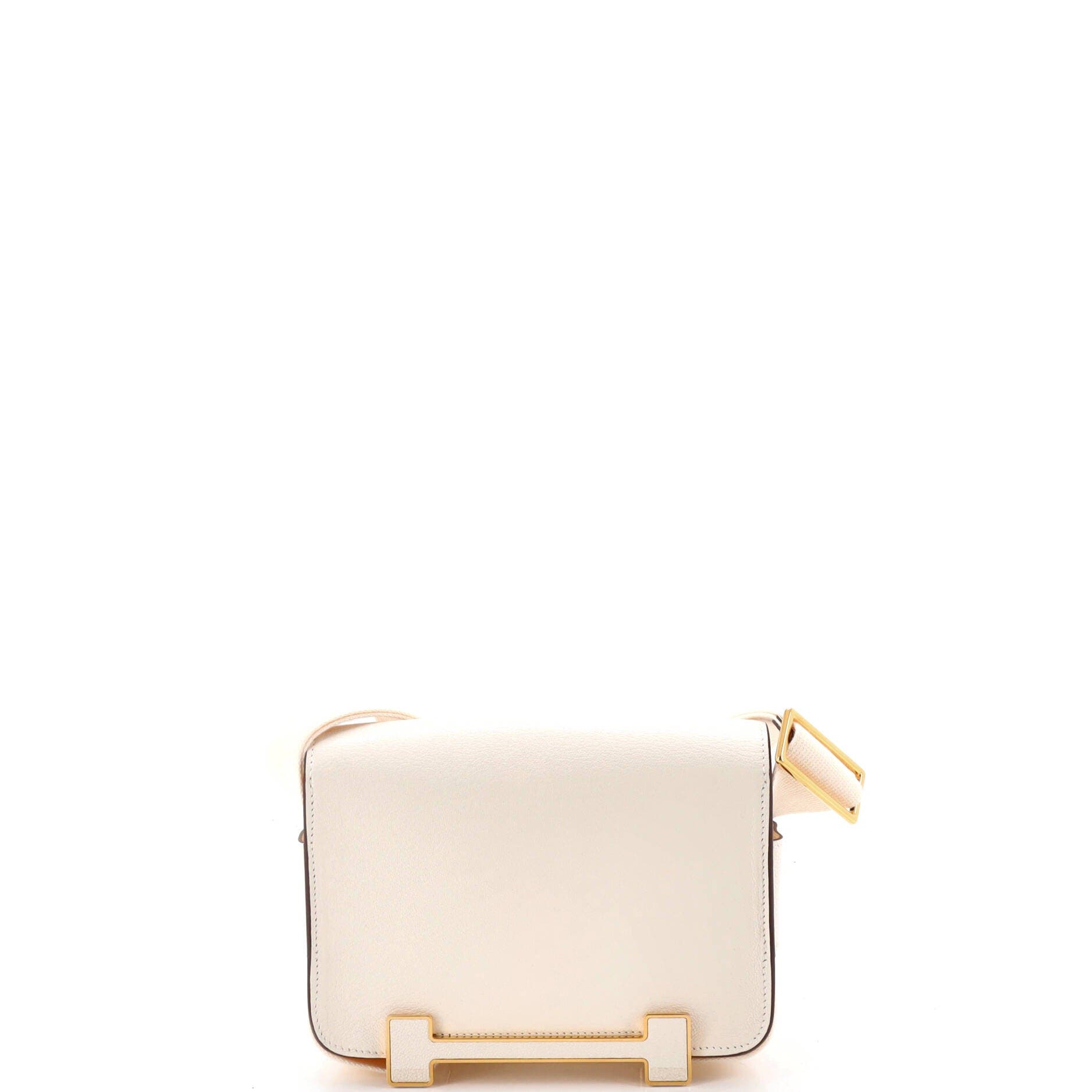 Pre-Owned Hermes Geta Bag Chevre Mysore, Alternate, color, Nata