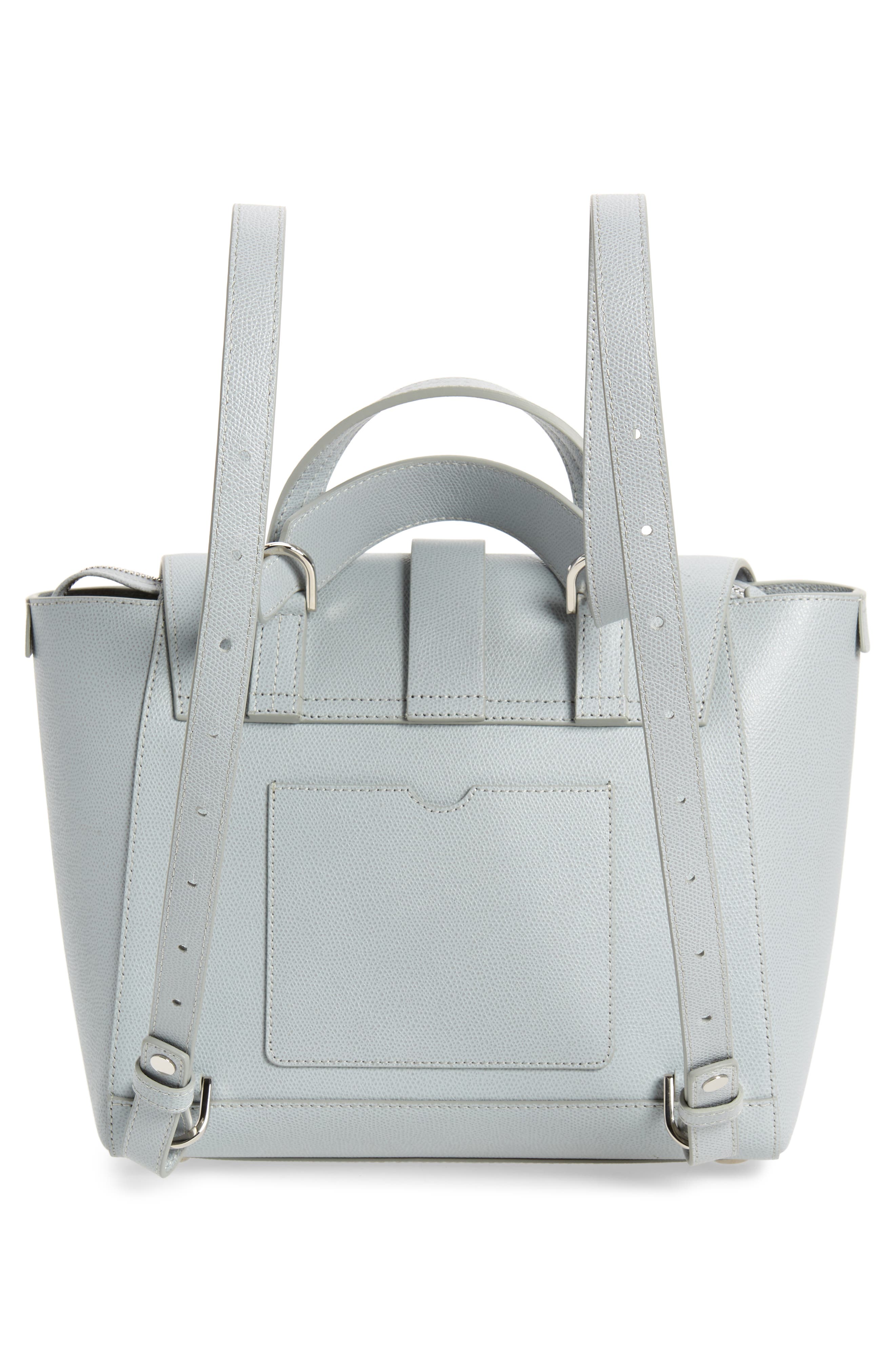 Medium Maestra Pebbled Leather Convertible Satchel, Alternate, color, ICE