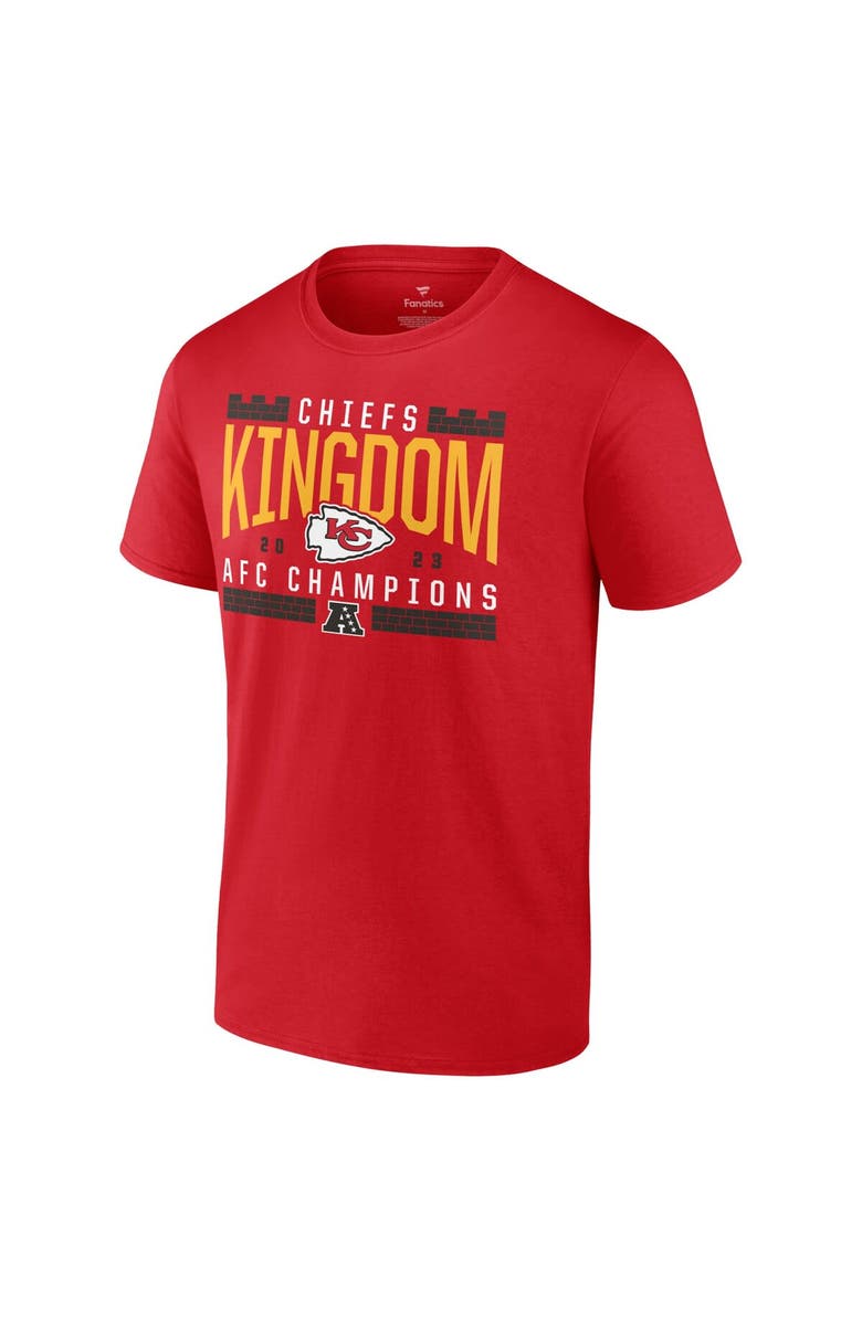 FANATICS Men's Fanatics Branded Red Kansas City Chiefs 2023 AFC Champions Hometown Not Done T-Shirt, Alternate, color, 