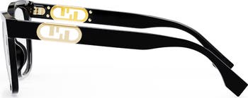Maxi Fendi O'Lock 55mm Square Glasses