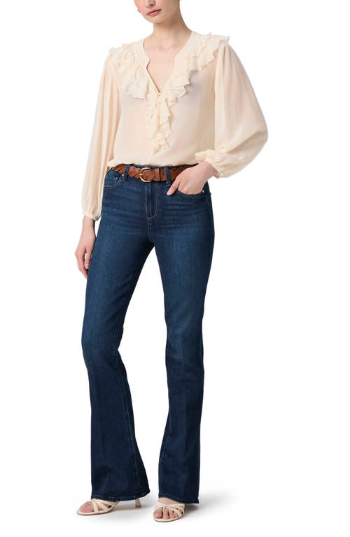 Paige Laurel Canyon High Waist Bootcut Jeans In Blue