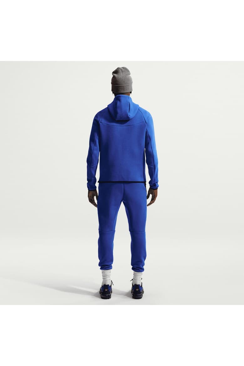 Men's Nike Blue France National Team 2026 Tech Fleece Windrunner Raglan Full-Zip Hoodie, Alternate, color, Blue