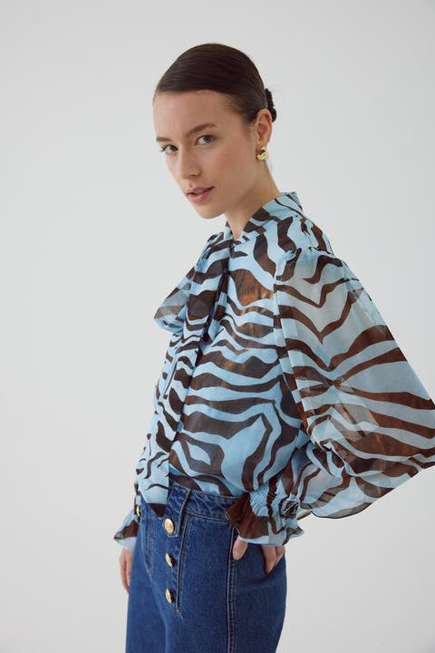 Bryan Zebra Blouse