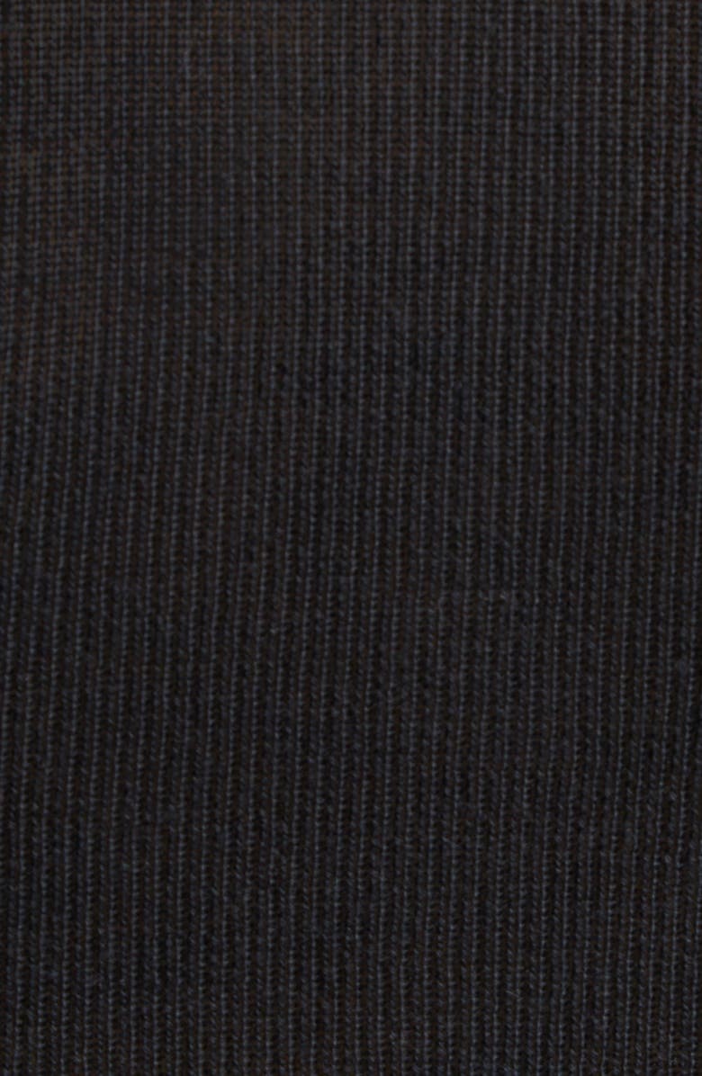 Versace Seamless Virgin Merino Wool Blend Rib Henley Sweater, Alternate, color, Black