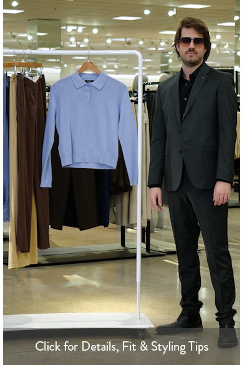 Wool & Cotton Polo Sweater video