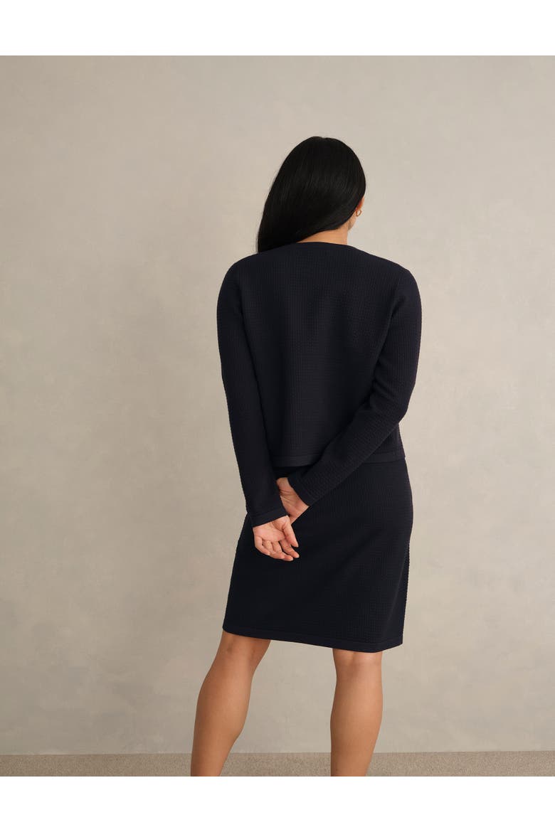 Petra Knitted Jacket, Alternate, color, Hobbs Navy