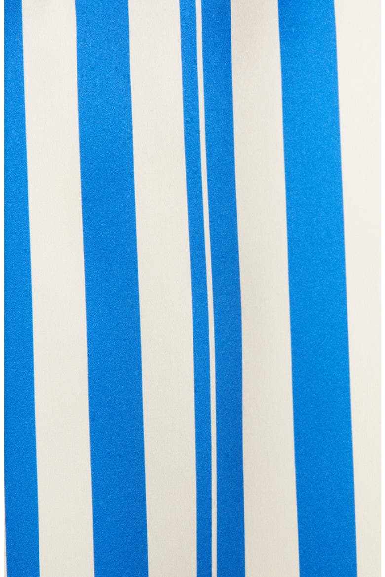 Stripe Silk Tunic Shirt, Alternate, color, BLUE/ RED/ WHITE