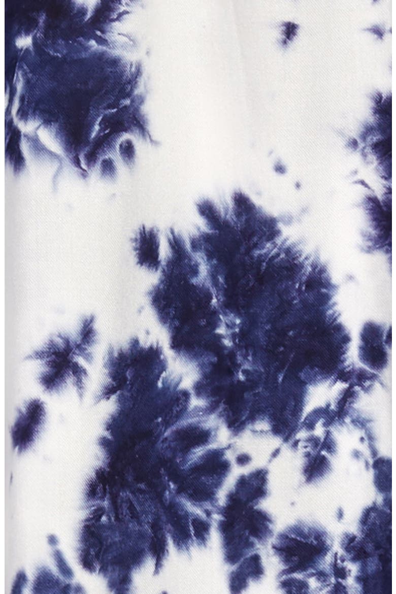 Kids' Tie Dye Cross Back Tank Dress, Alternate, color, IVORY EGRET- NAVY TIE DYE