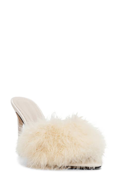 Ashbey Faux Feather Sandal (Women)