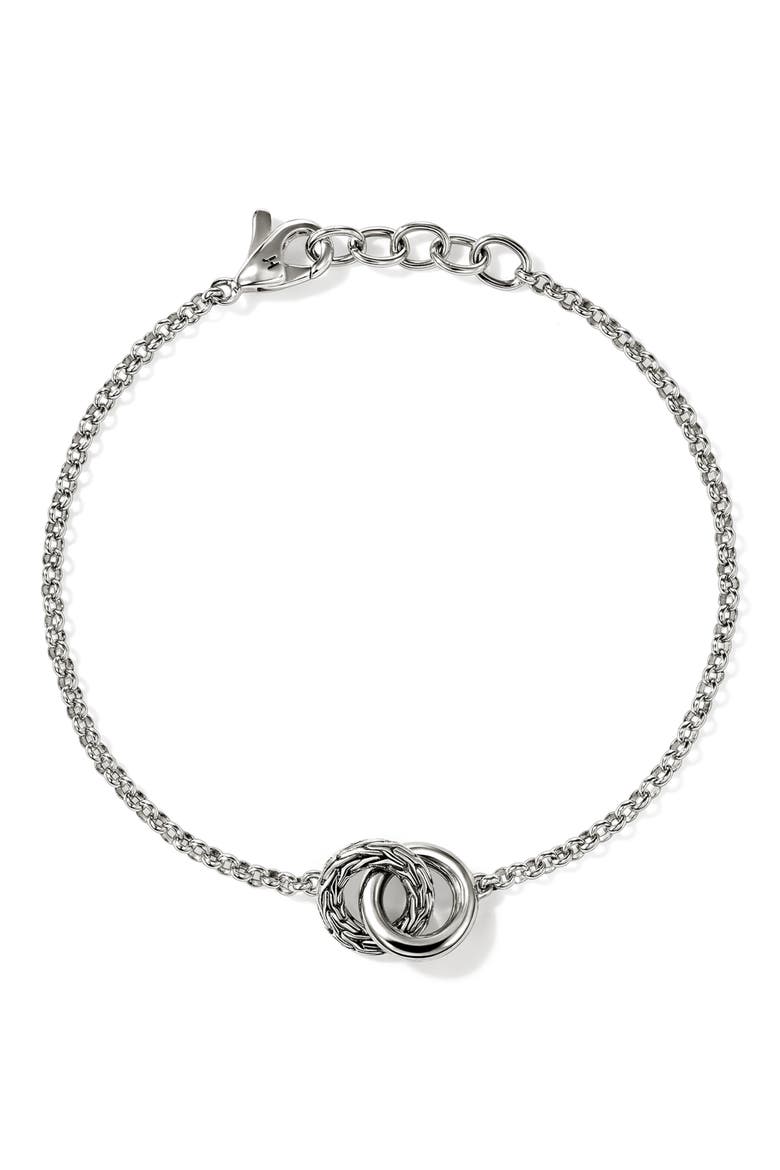 Essentials Linked Bracelet, Main, color, SILVER
