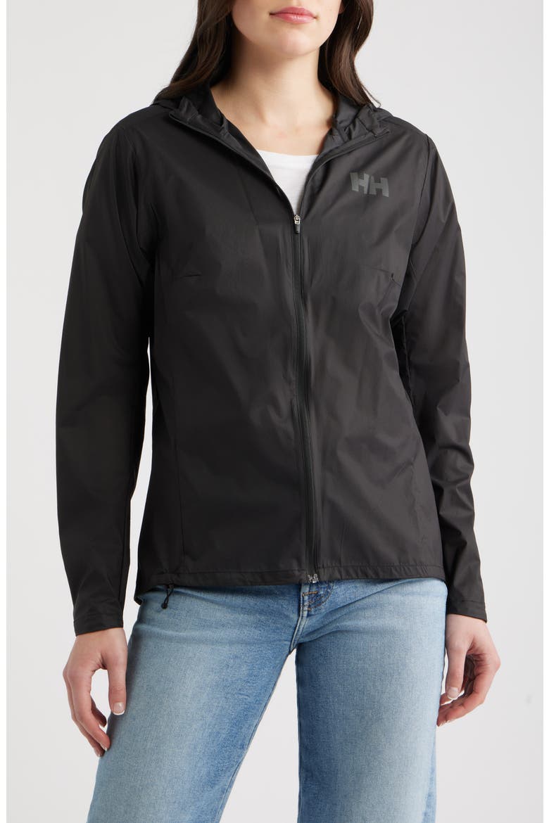 Trail Windbreaker Jacket, Main, color, 990 BLACK