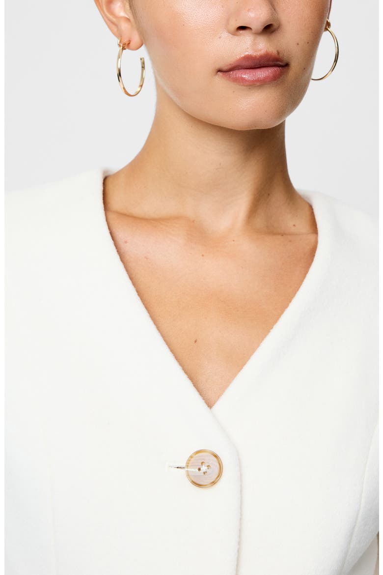 Boiled Wool Jacket, Alternate, color, PORCELAIN CREAM