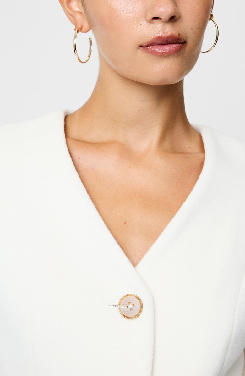 French Connection Boiled Wool Jacket, Alternate, color, Porcelain Cream