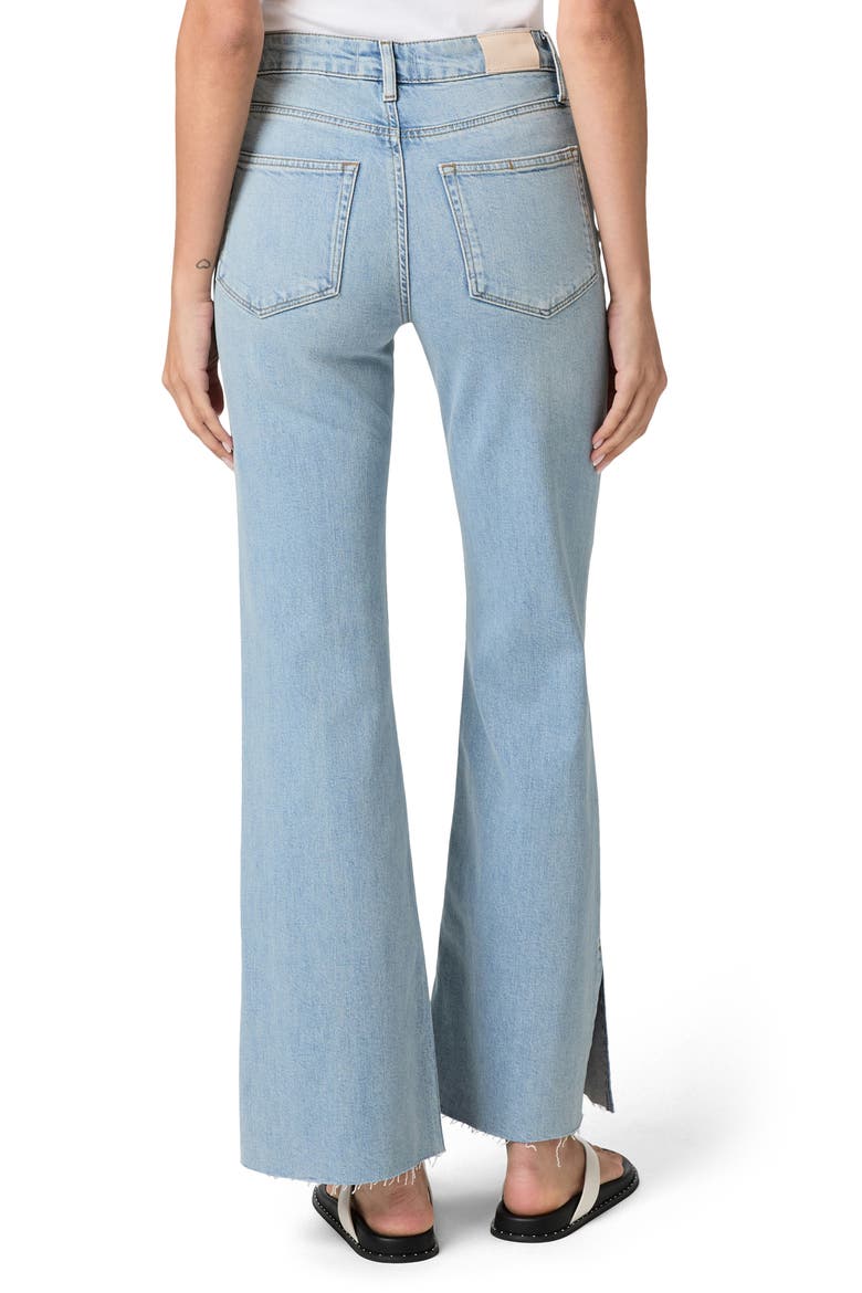Sofia Braided Patch Pocket Split Hem Flare Jeans, Alternate, color, MONTEBELLO