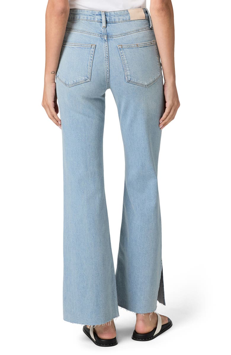 PAIGE Sofia Braided Patch Pocket Split Hem Flare Jeans, Alternate, color, Montebello