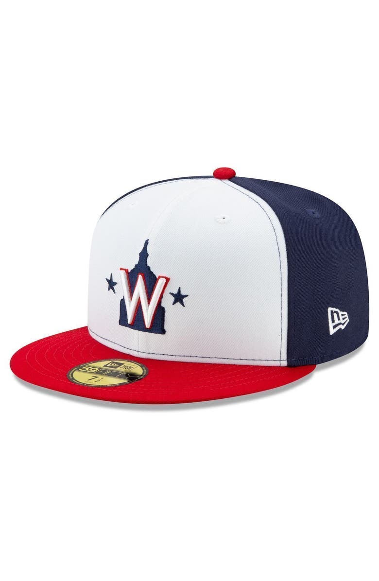 New Era Men's New Era White Washington Nationals Alternate 2 2020 Authentic Collection On-Field 59FIFTY Fitted Hat, Main, color, White