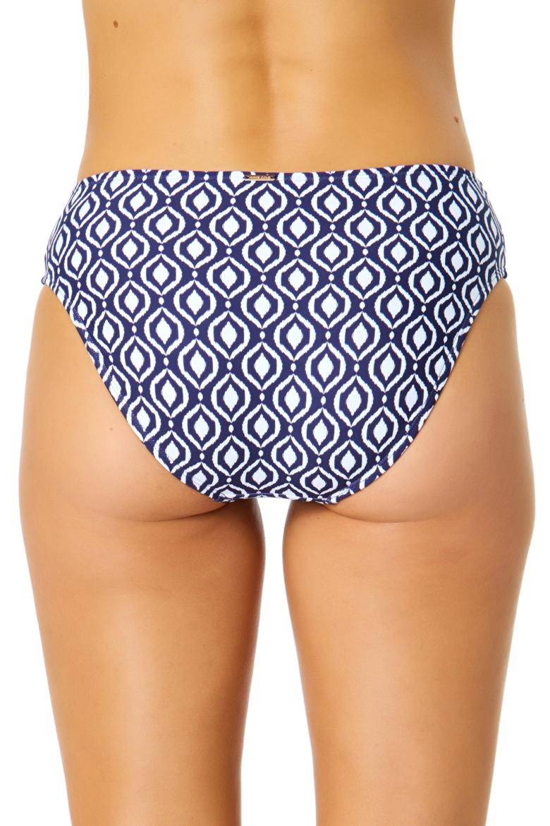 Women's Azzurra Geo Twist Front Swim Bottom, Alternate, color, Azzurra Geo