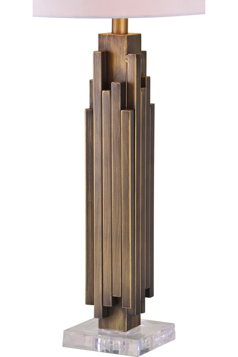 Gabriel Table Lamp, Alternate, color, ANTIQUE BRASS CLEAR