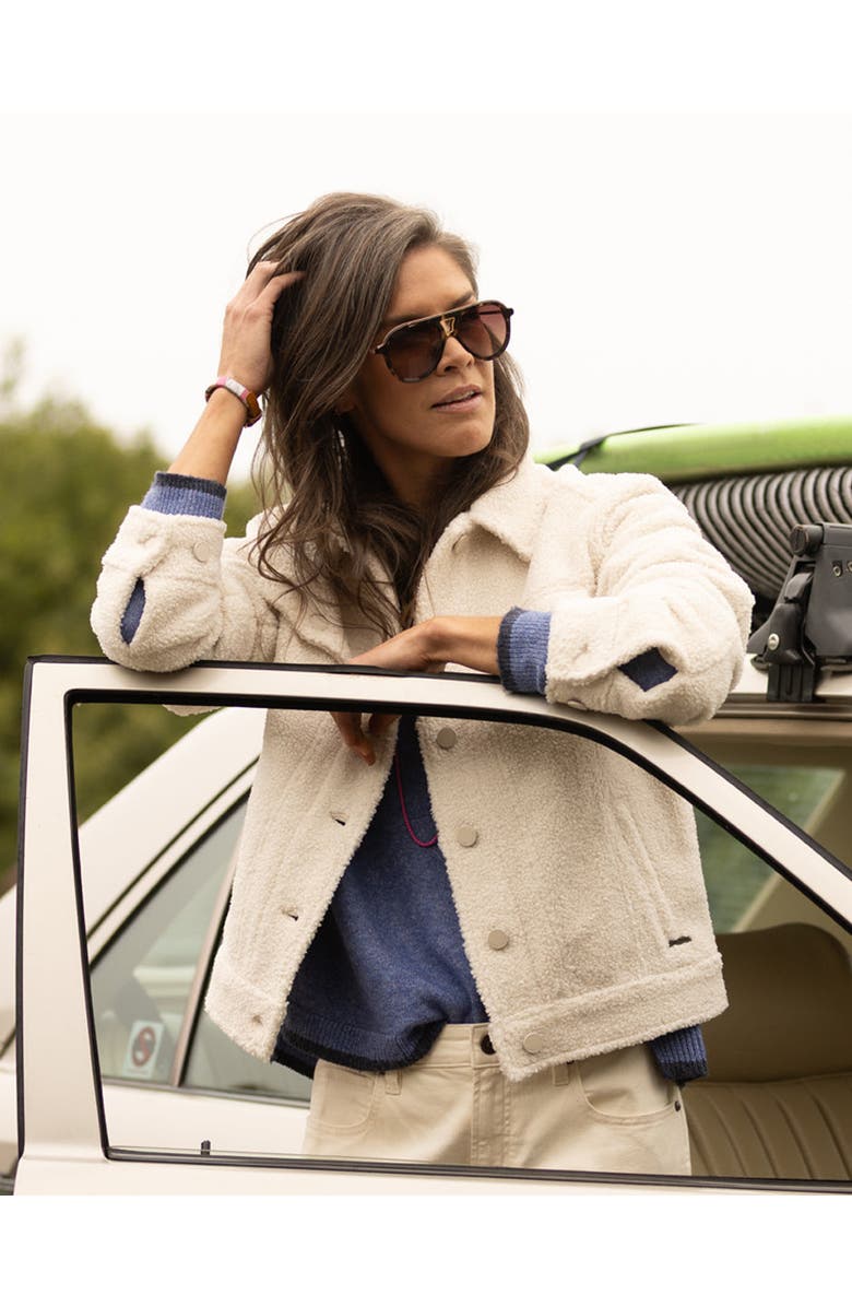 Carve Designs Rhea Boucle Trucker, Main, color, Birch