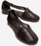 Forever & Always Shoes Fable Leather Side Cut Ballet Flat