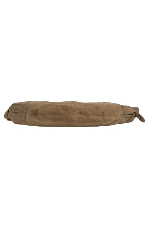 Lemaire X-large Croissant Canvas Shoulder Bag In Brown
