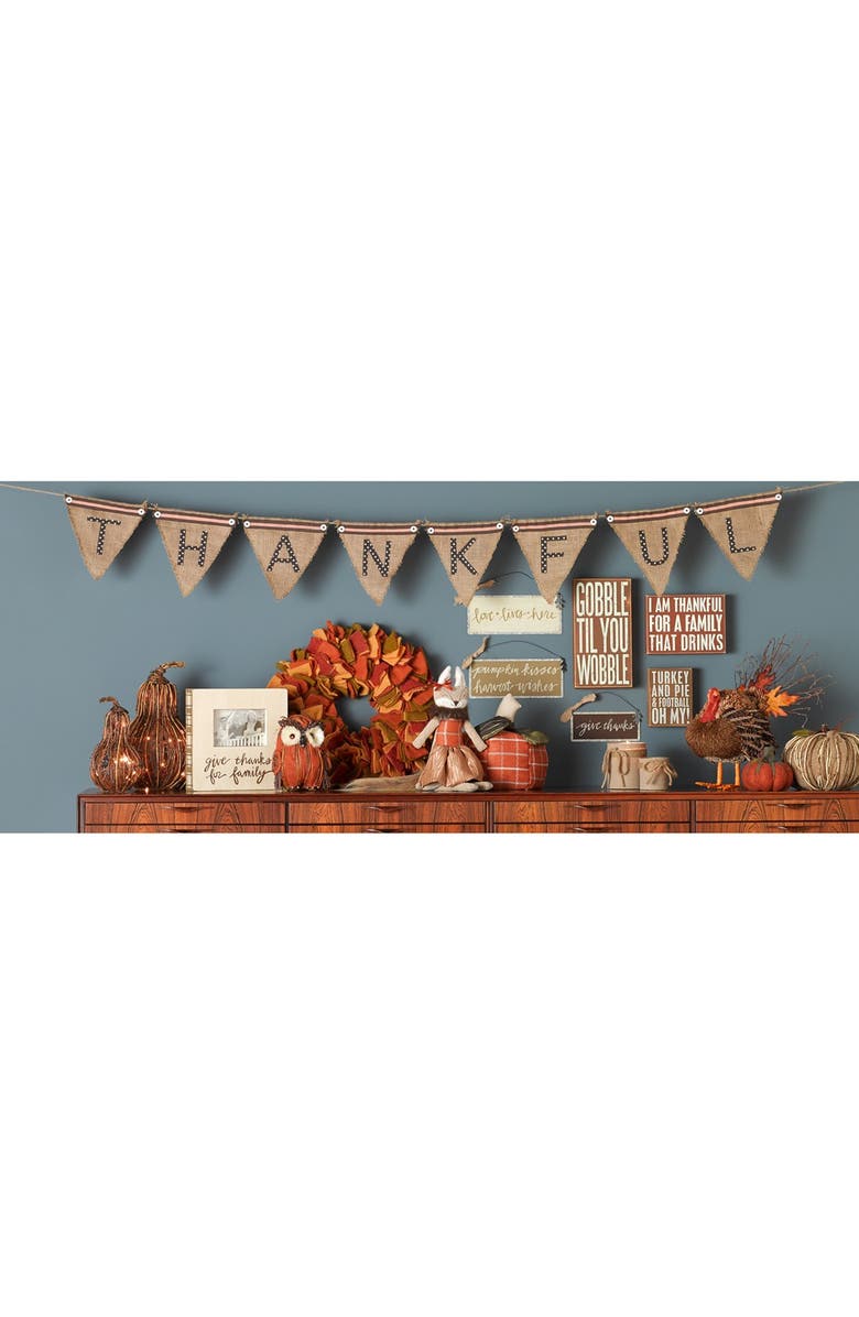 Primitives by Kathy 'Pumpkin Kisses, Harvest Wishes' Wall Art, Alternate, color,