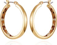 Vince Camuto Inside Out Crystal Pavé Hoop Earrings