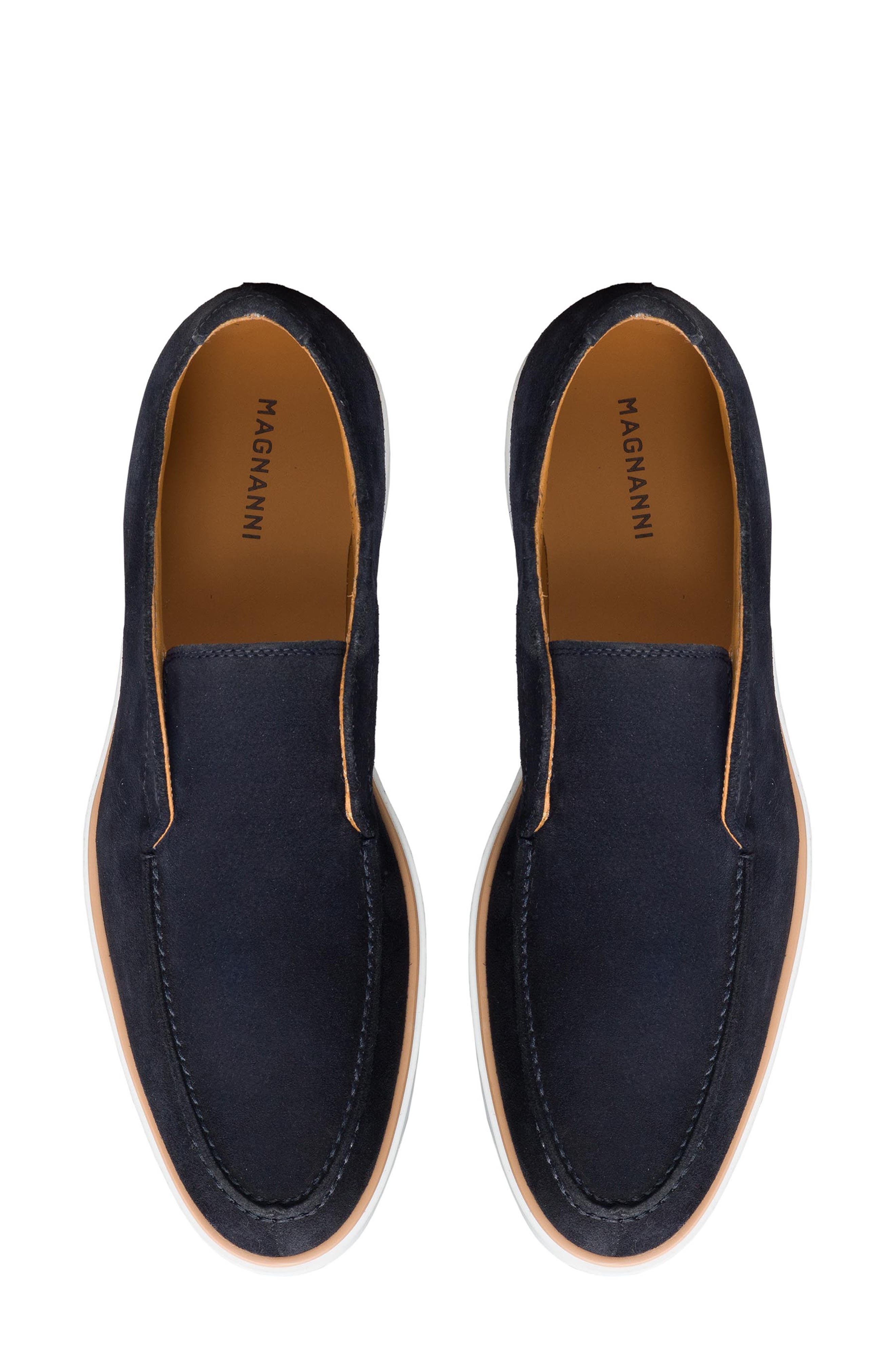 Magnanni Loda Desert Boot, Alternate, color, Navy/ White