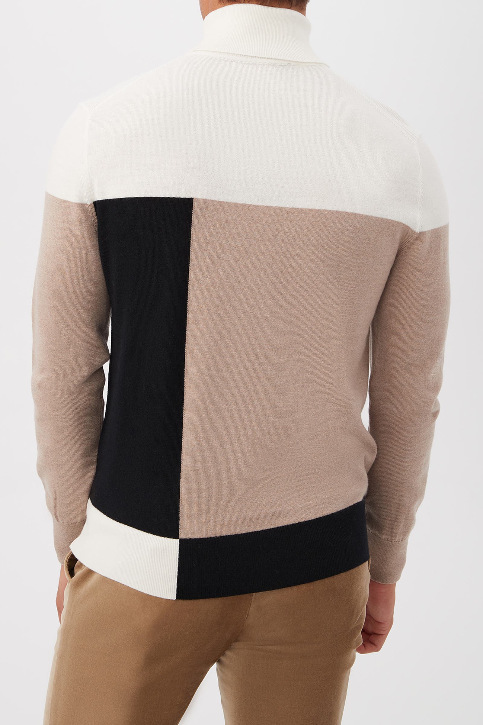 MR TURK Callisto Color Block Turtle Neck Sweater (Men) | Nordstrom