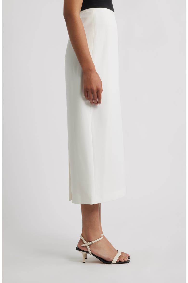 Stretch Midi Skirt, Alternate, color, VANILLA ICE