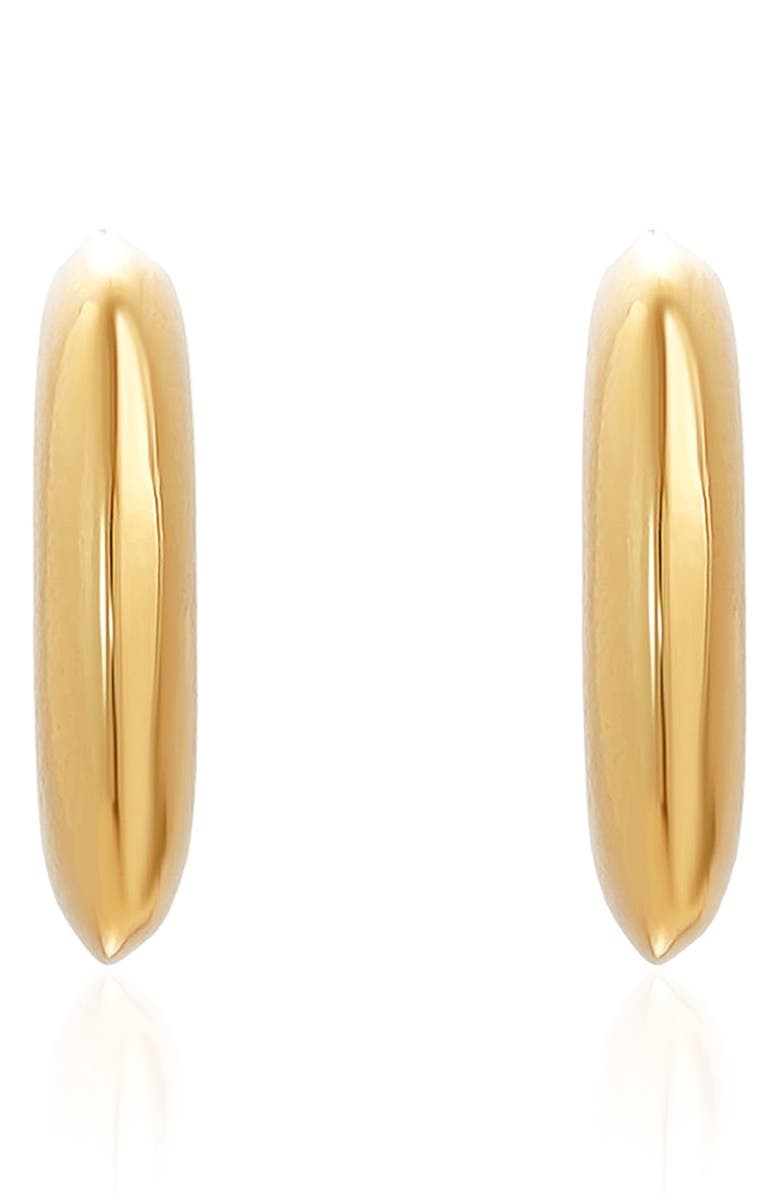 Ettika Half Moon Hoop Earrings, Alternate, color, Gold