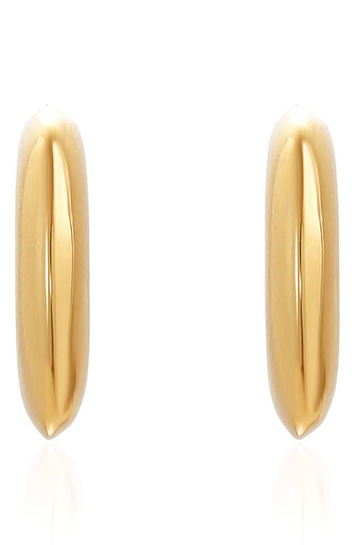 Ettika Half Moon Hoop Earrings In Gold