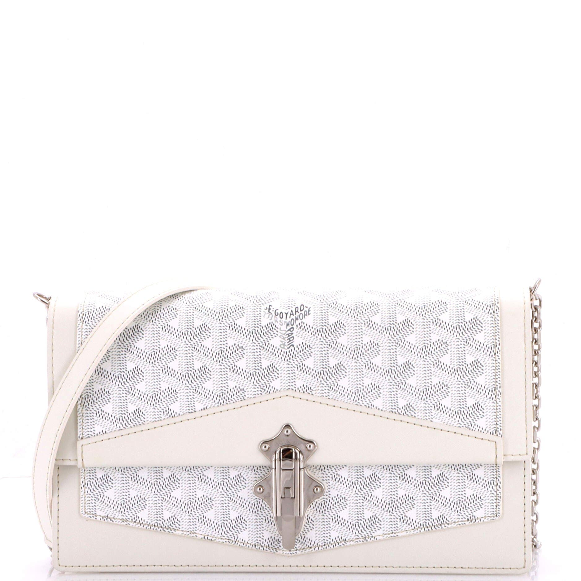 Duchesse Marie-Caroline Bag Coated Canvas Small, Main, color, White