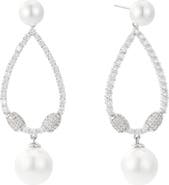 Untamed Petals Muse Pearl Drop Earrings