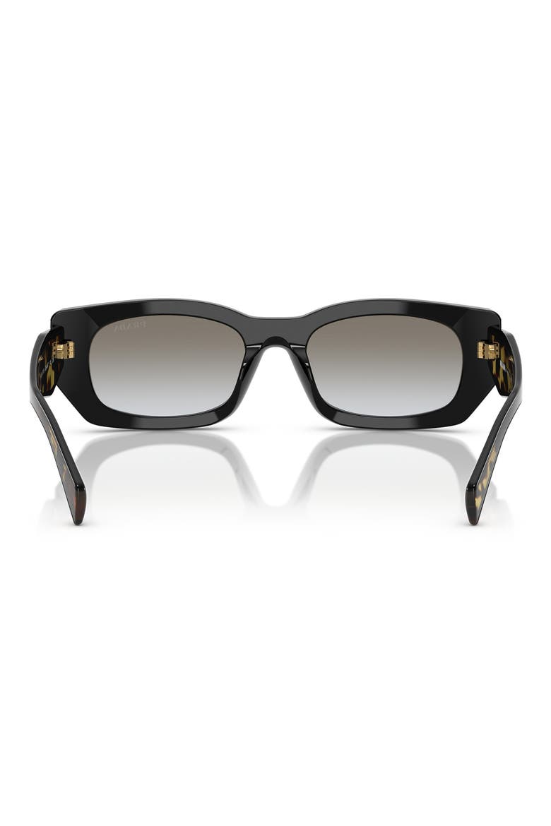 53mm Pillow Square Polarized Sunglasses, Alternate, color, BLACK 2