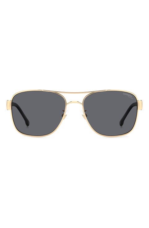Carrera 3042/S 58mm Polarized Rectangular Sunglasses